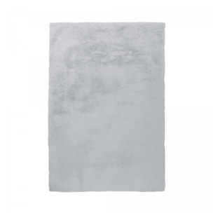 Tapis longs poils shaggy fait à la main motif uni TIHU
