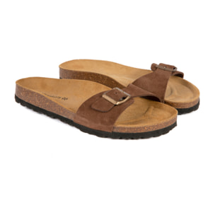 SANDALIA BABUNKERS MARRON