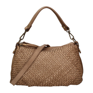 Borsa a spalla da donna - Modello Novella - Vera pelle - 31.0 x 18.0 x 12.0 cm