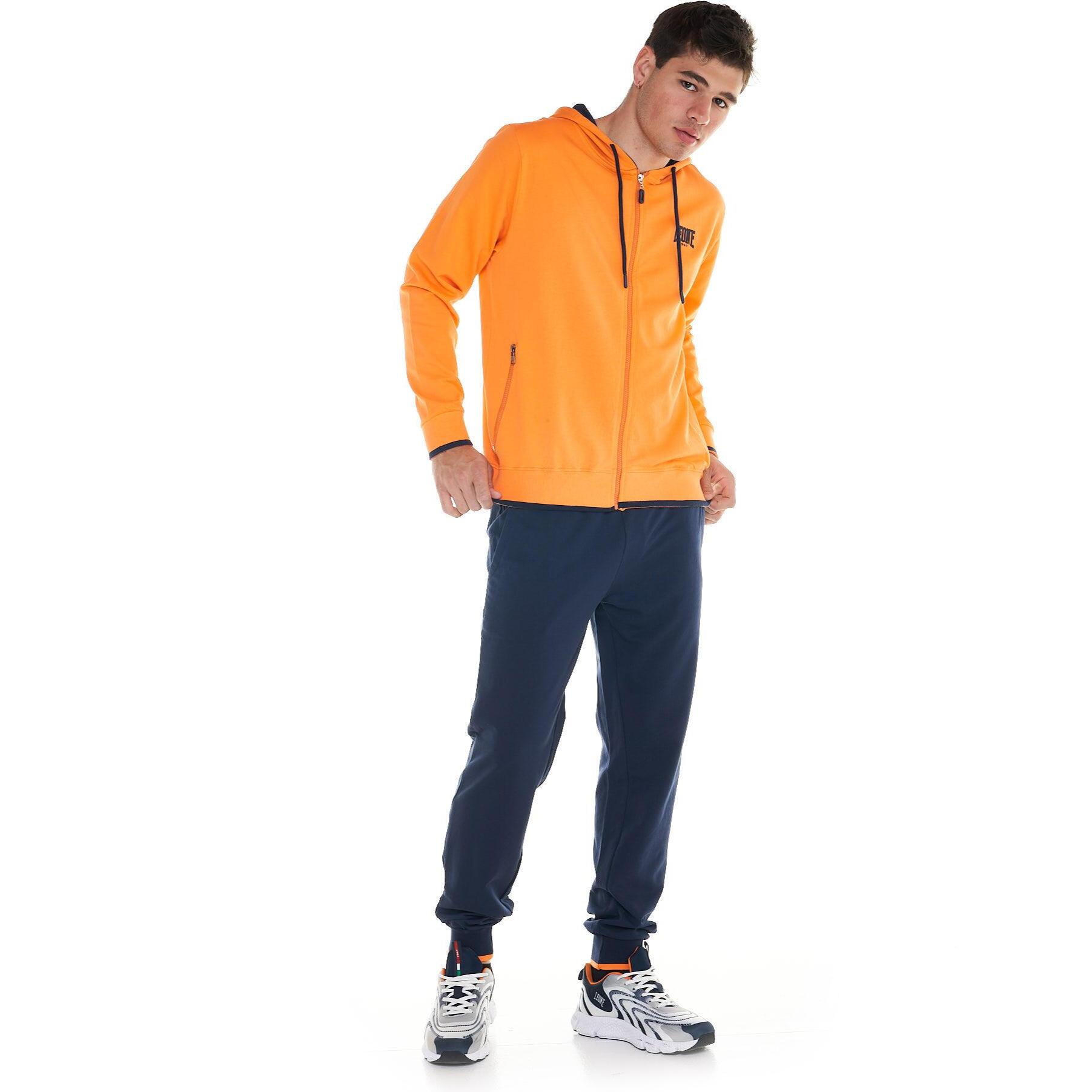 Tuta da uomo con cappuccio Sporty Fluo