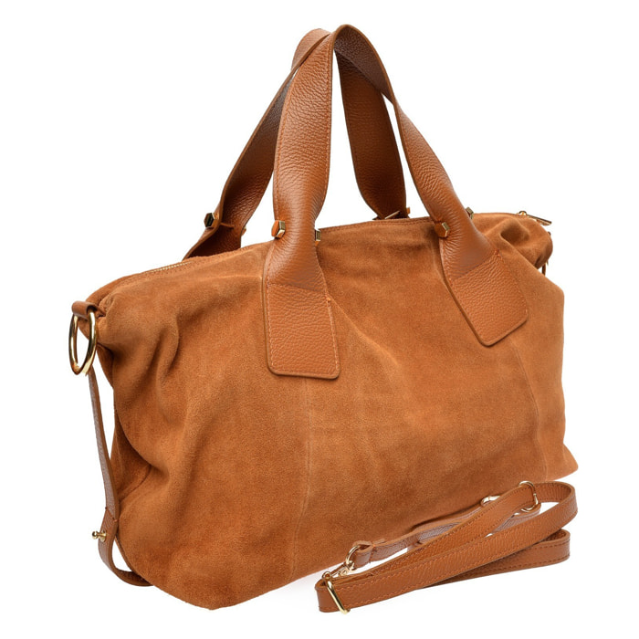 Borsa a mano Anna Luchini Cammello