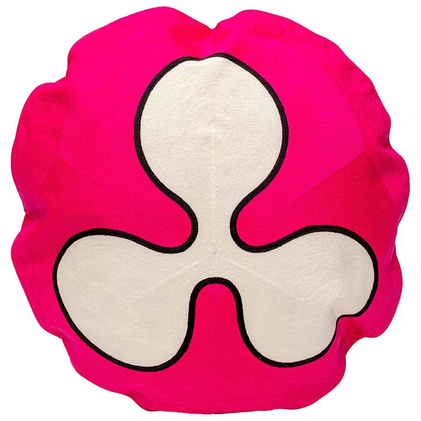 Coussin Icon fleur rose et blanc Kare Design