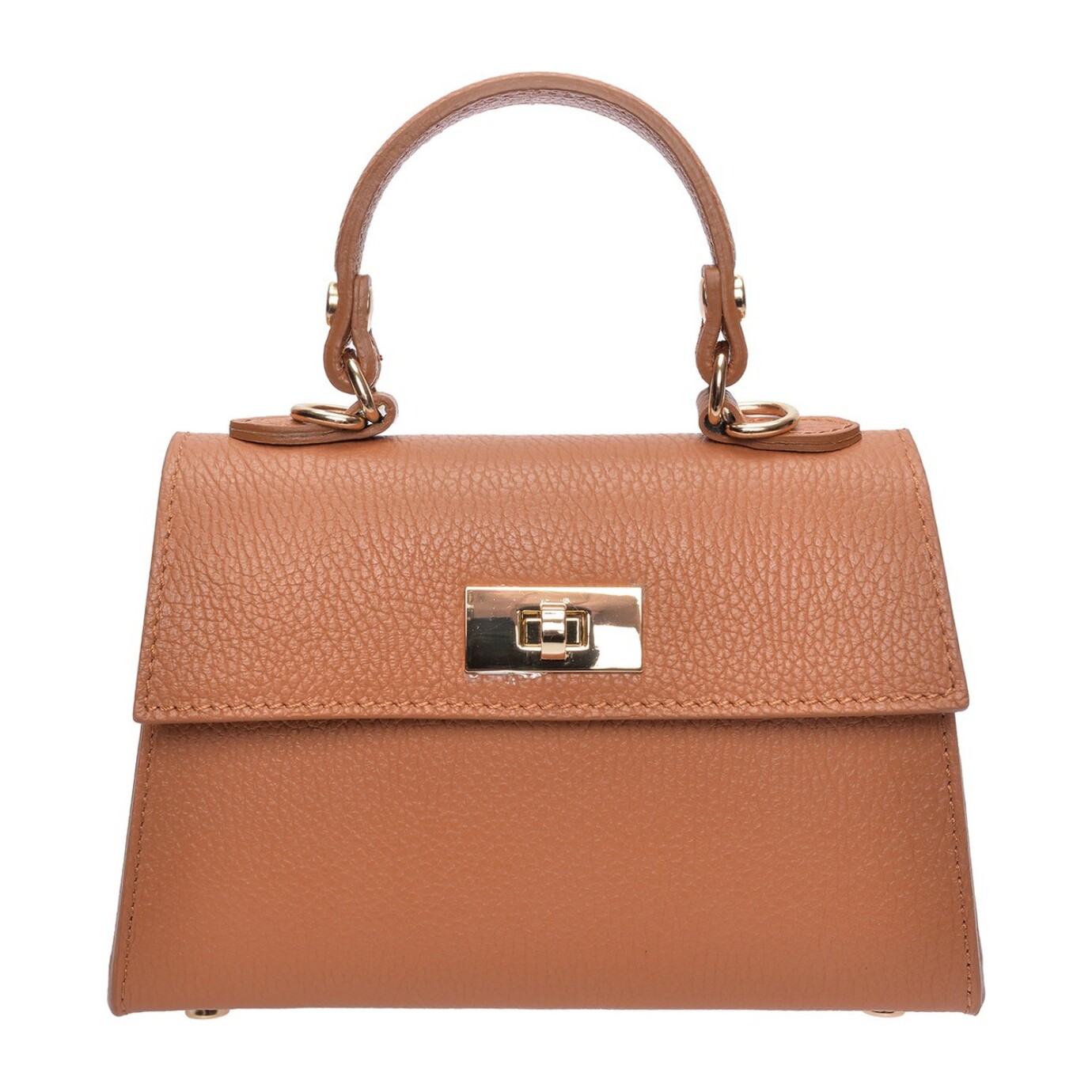 Borsa a mano Anna Luchini Cammello