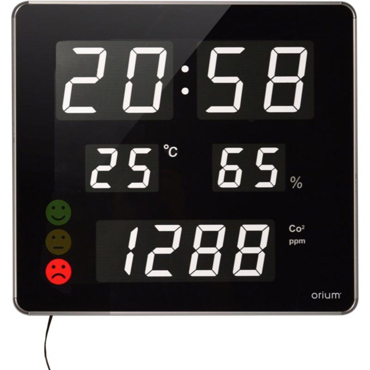 Capteur ORIUM Mesureur de CO2 & horloge Quaelis 18