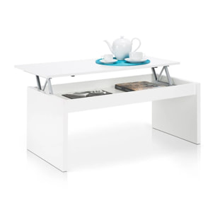 Mesa de centro elevable Zenit Blanco