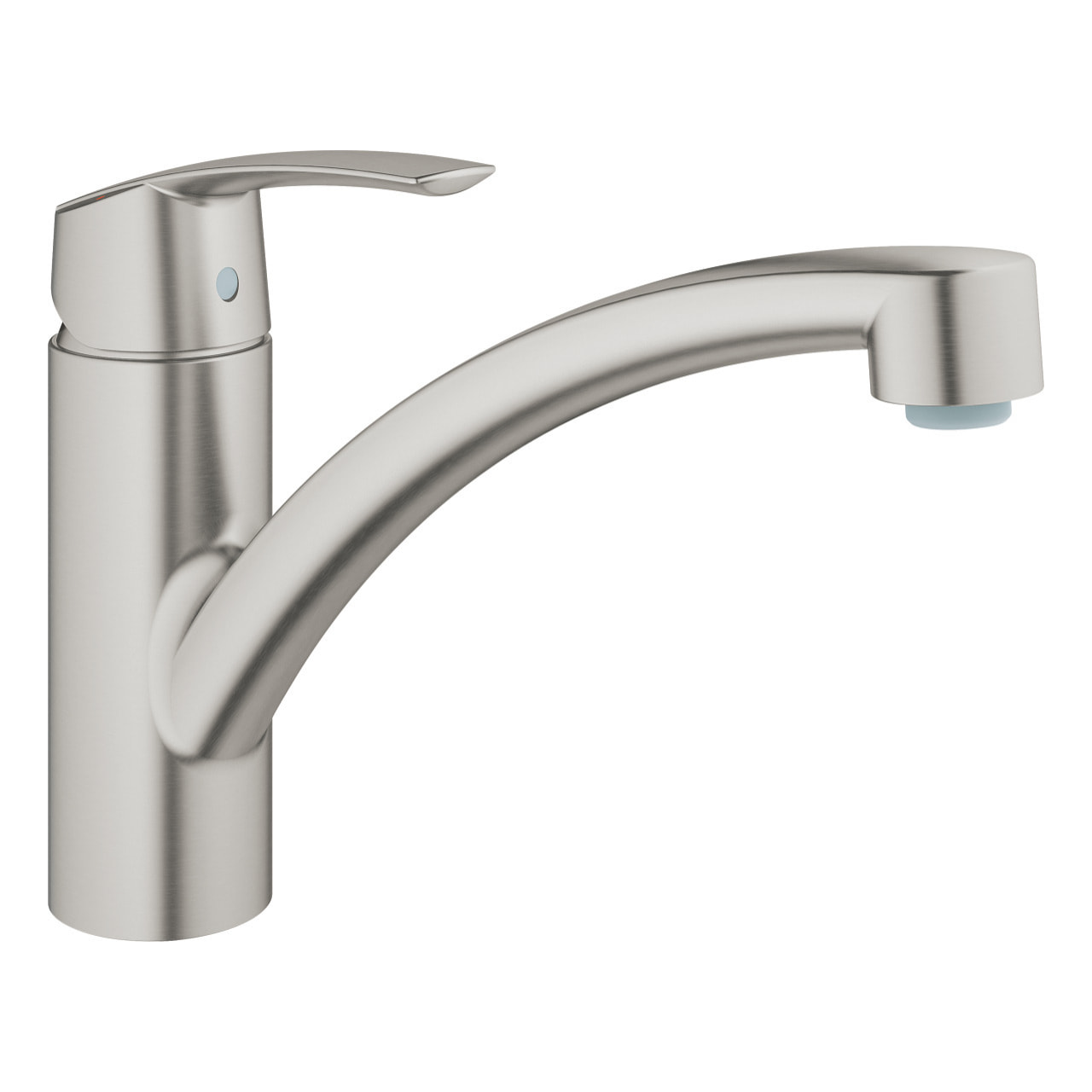 Set Sirius Evier sous plan 52.5x44cm Tectonite®, Blanc Artic + Mitigeur Grohe Monocommande SuperSteel (SID110-50B-DC1)