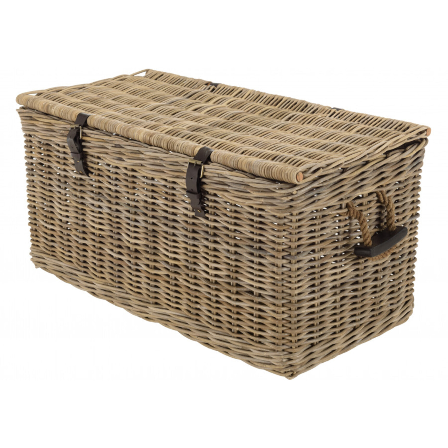 KALLY - Coffre de rangement en kubu naturel 100cm