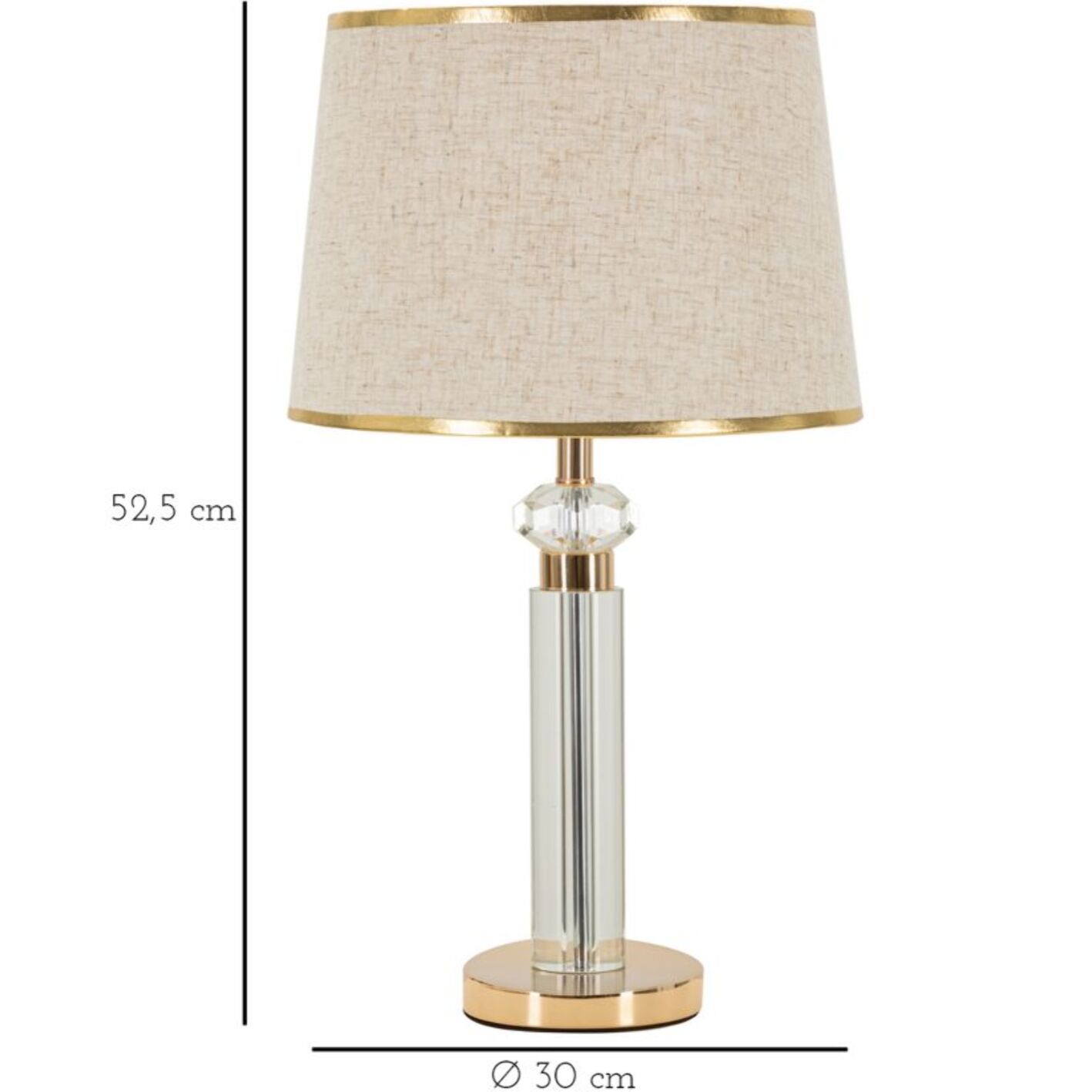 LAMPADA DA TAVOLO PRAGA CM Ø 30X52,5