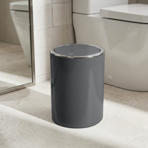 Poubelle à bascule KAMAKA 6L Gris MSV