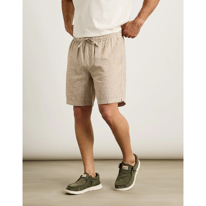 Bermuda Lino Beige - Damiano