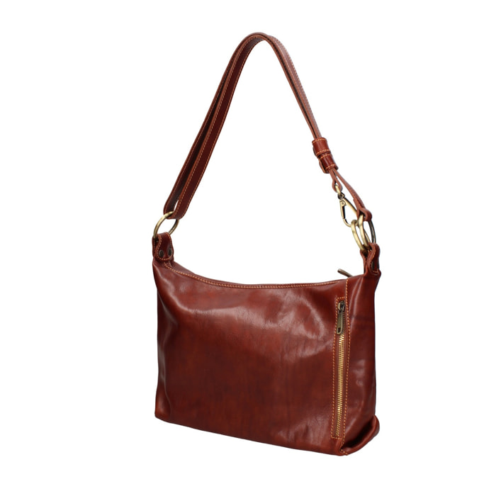 Borsa a spalla da donna - Modello False - 100% pelle - 38.0 x 23.0 x 10.0 cm