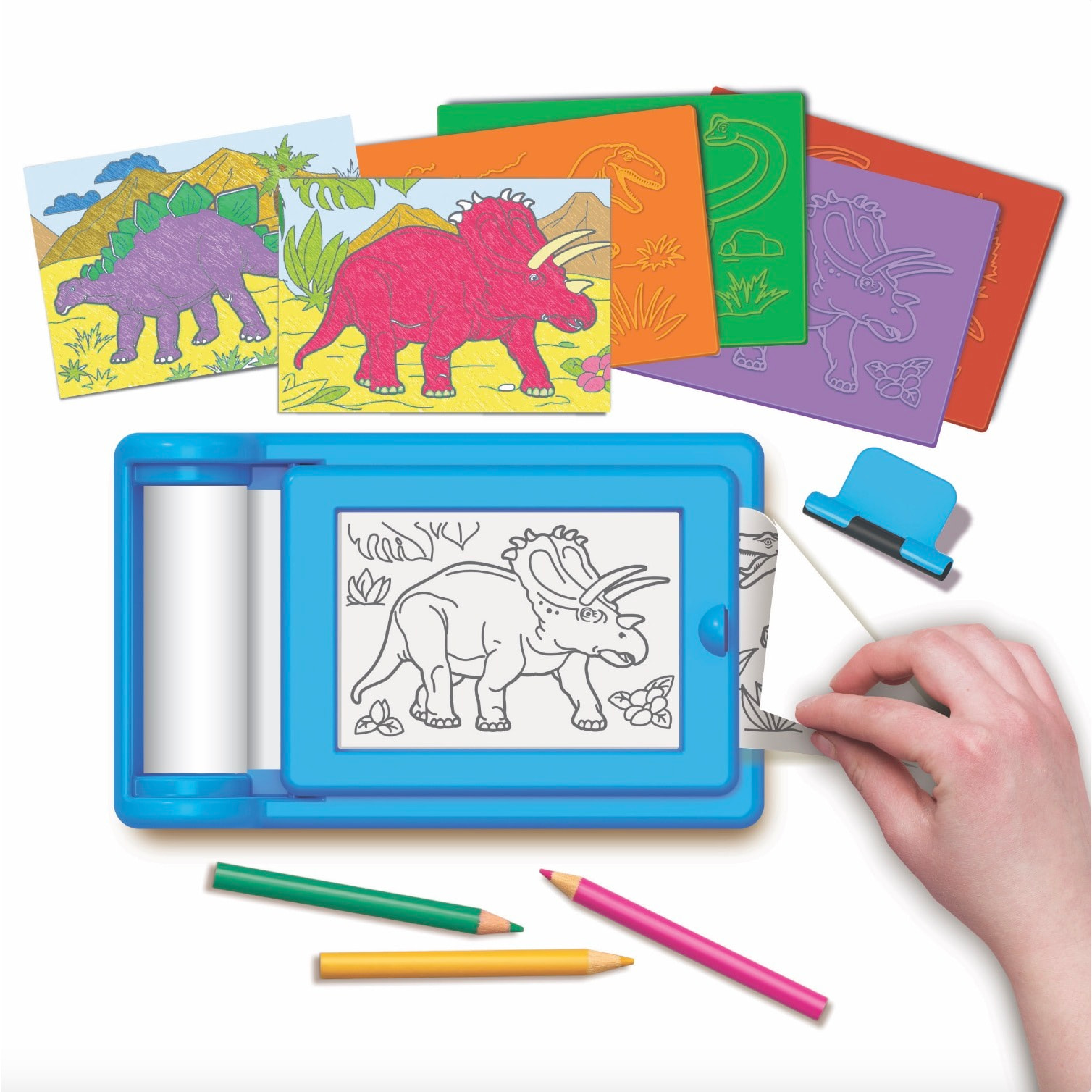 Set di Frottage Artistico: Dinosauri