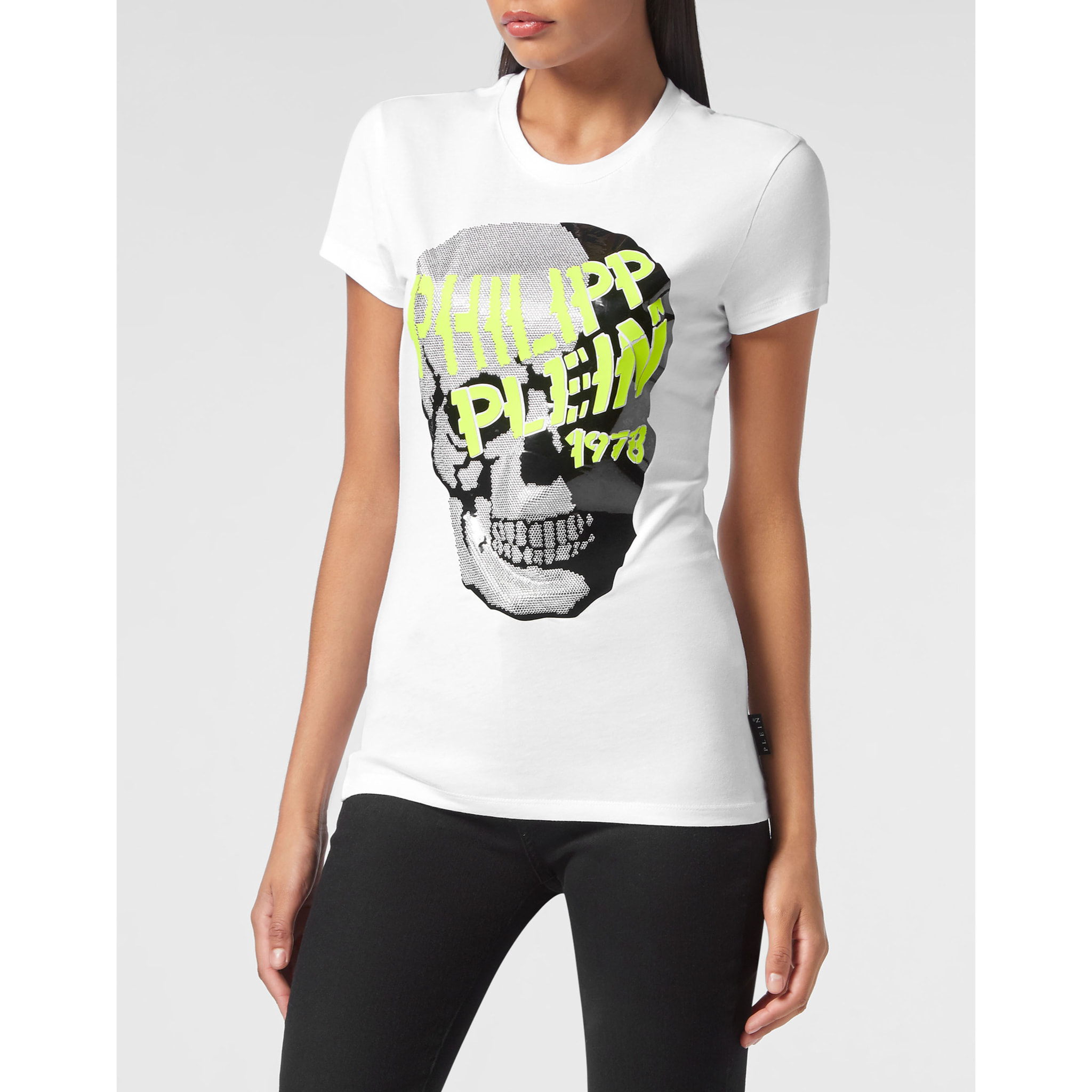 PHILIPP PLEIN T-Shirt Round Neck SKULL