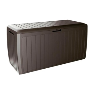 Baul de jardin 290 litros Prosperplast Boxe Board en color chocolate