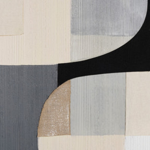 HOMER - Décoration murale 83x123cm formes abstraites n°2, cadre noir