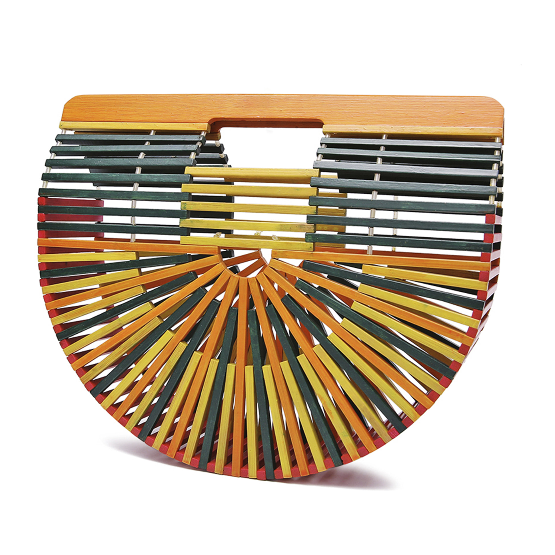 Zola borsa a mano in legno di bambù.