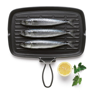 Grill 36 × 24 cm Excelsa – Dieta-Grill, Fonte Noire