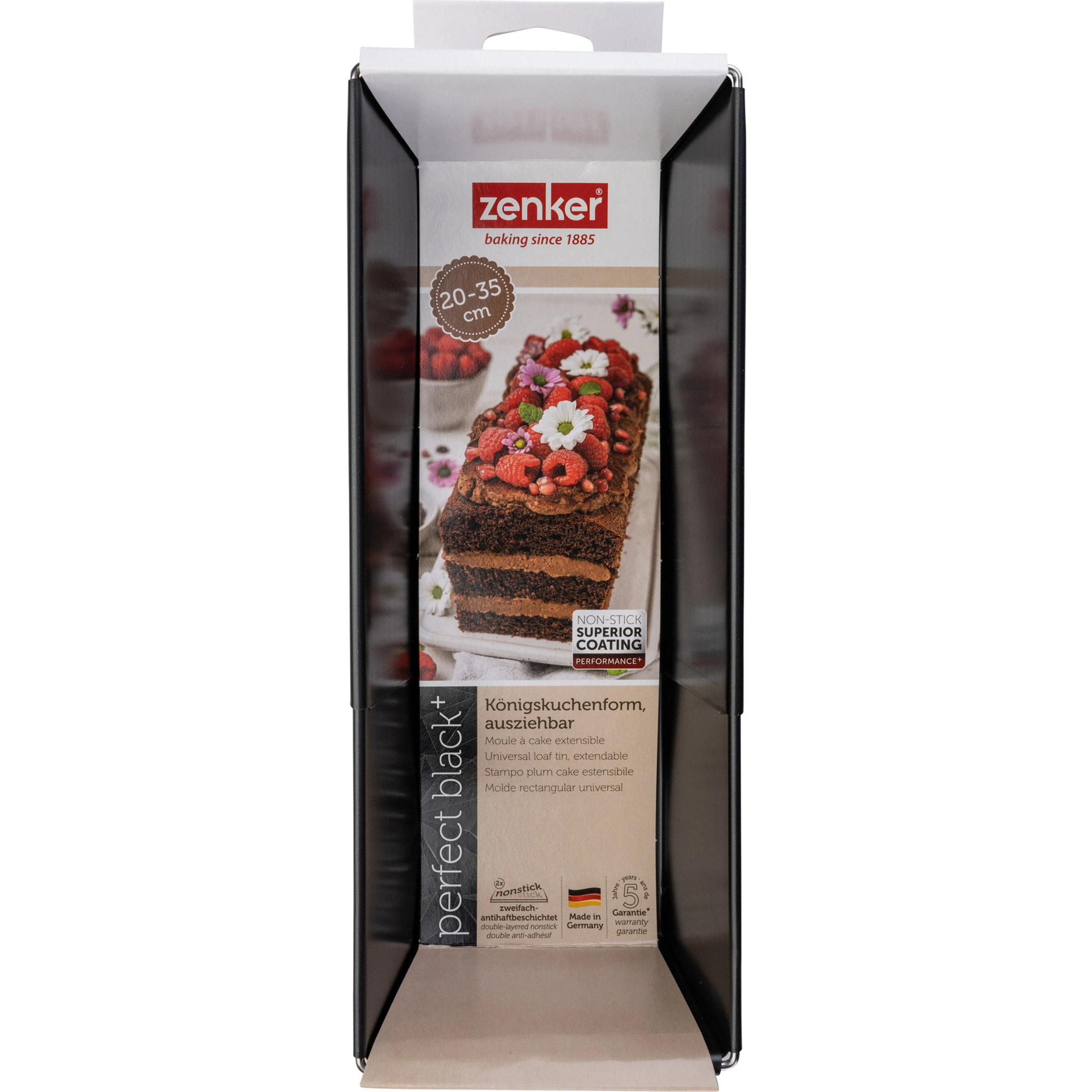 Moule à cake extensible 20 à 35 cm Zenker PerfectBack+