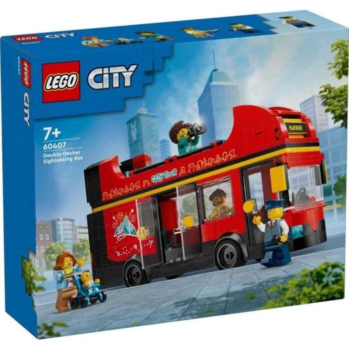 LEGO CITY 60407 - AUTOBUS TURISTICO ROSSO A DUE PIANI