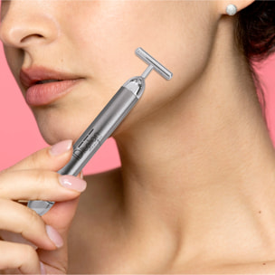 Vibralift Bar Masseur Facial - Gris - Batterie: 1x 1,5 V AA