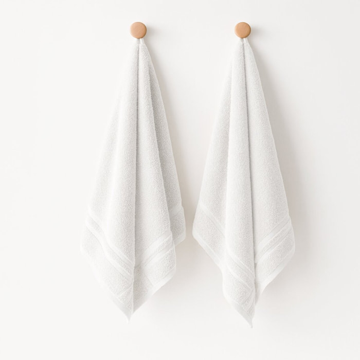 Pack de 2 torchons de cuisine (50x50) BLANC