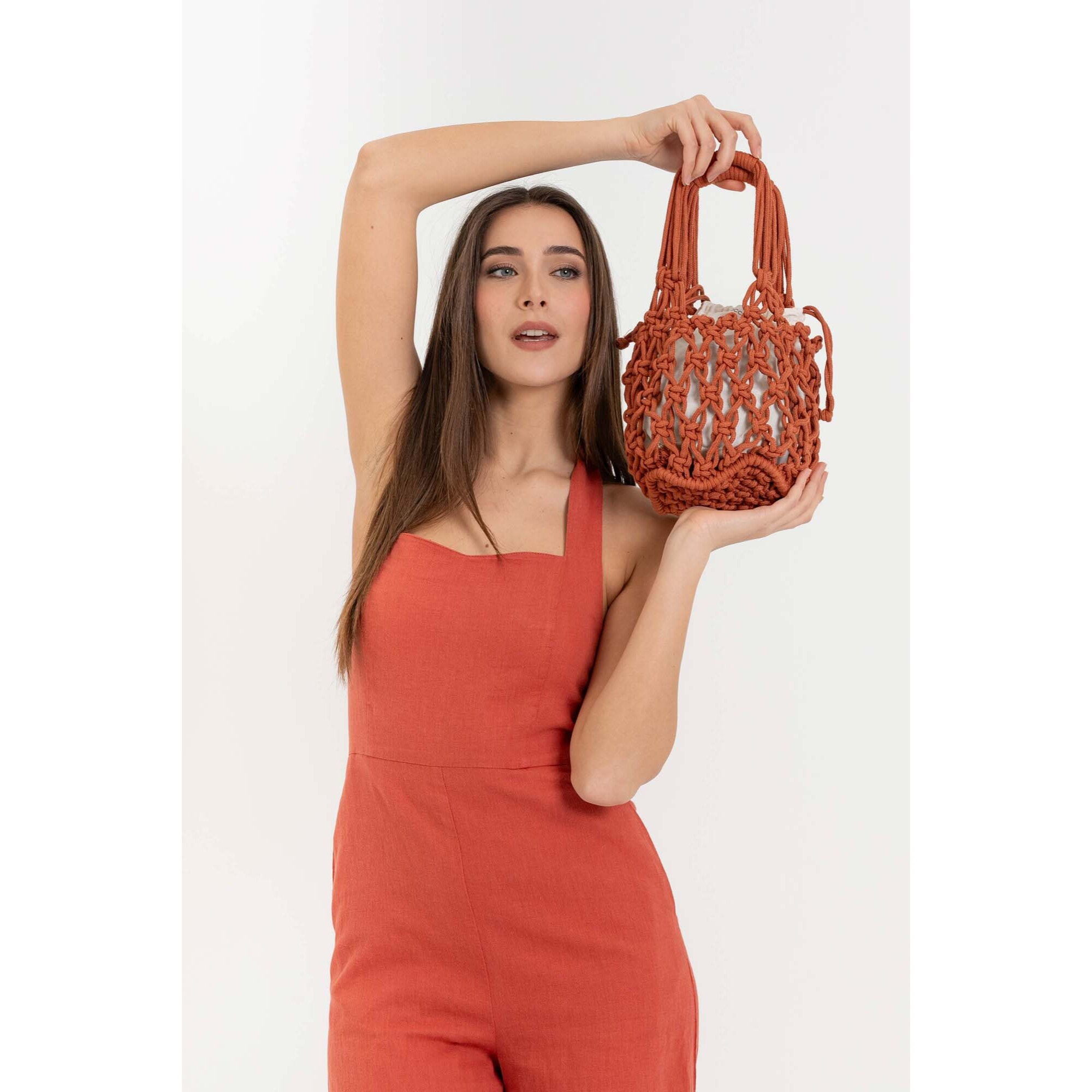 Kocca - Borsa bucket corda intrecciata Donna