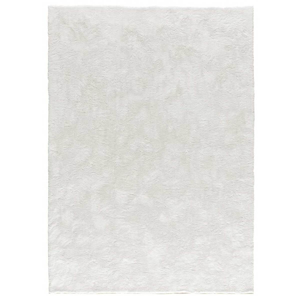 ROMA Alfombra lisa de pelo alto blanco, varias medidas disponibles