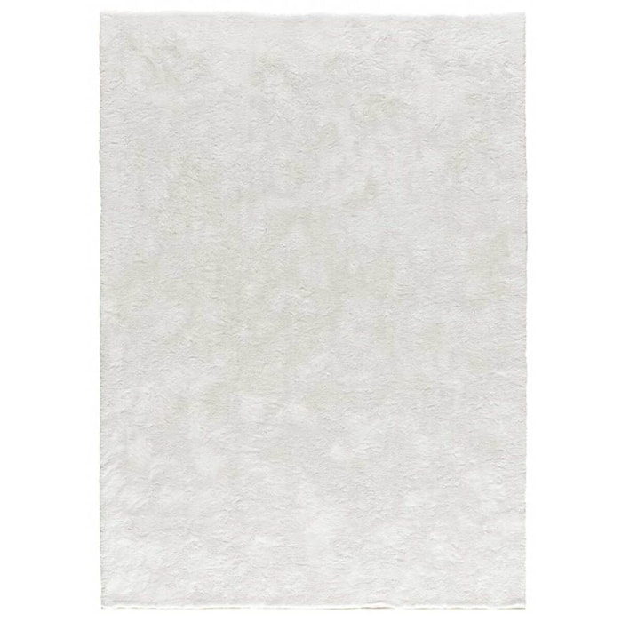 ROMA Alfombra lisa de pelo alto blanco, varias medidas disponibles