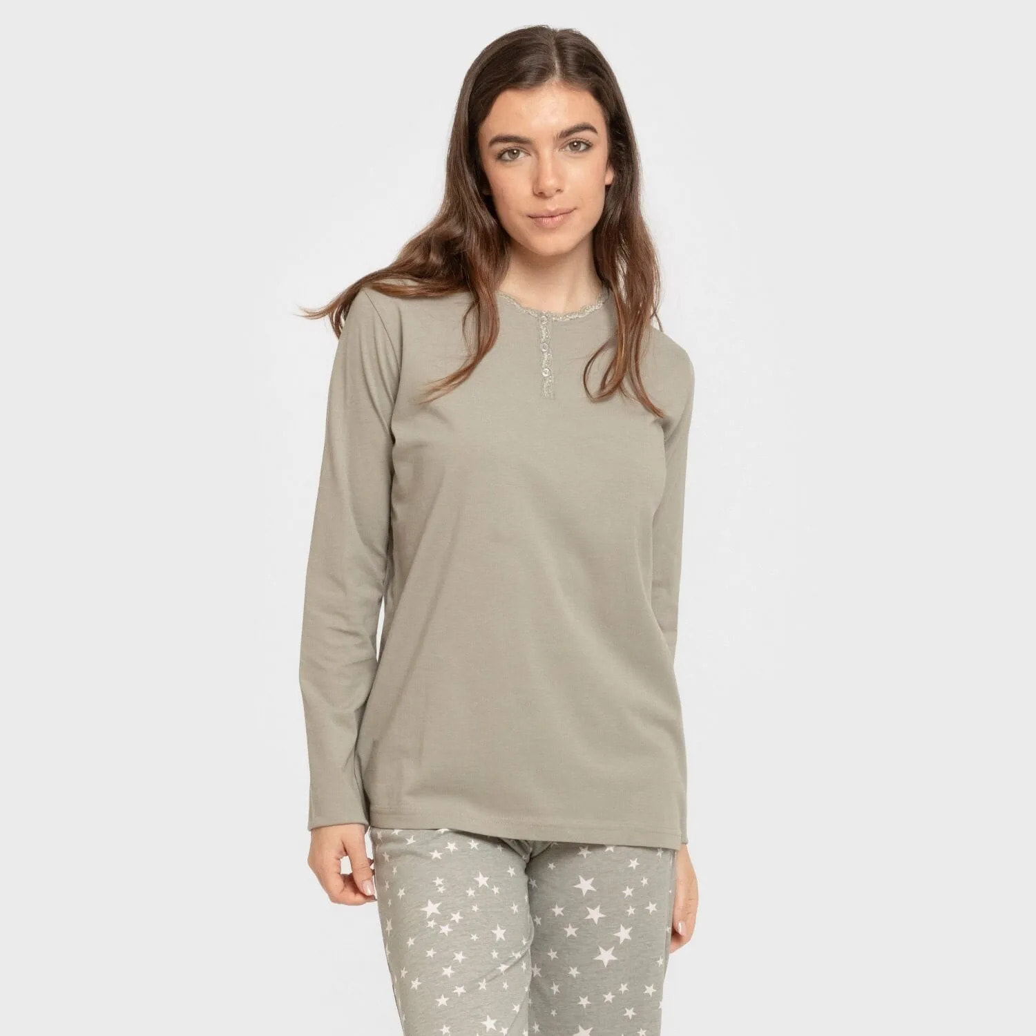 Pigiama lungo da donna little star