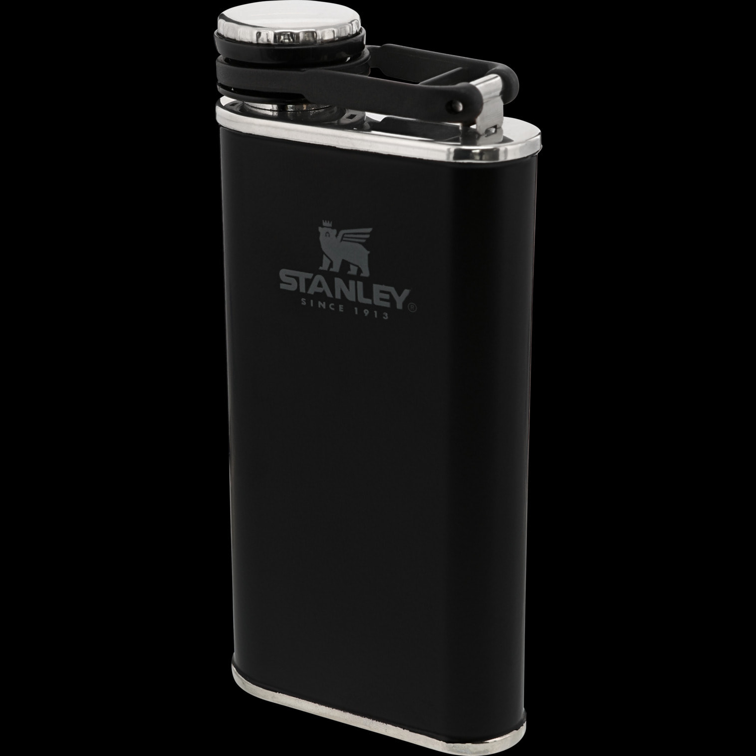 Petaca - 0,23L - CLASSIC EASY FILL WIDE MOUTH FLASK - Matte Black Pebble