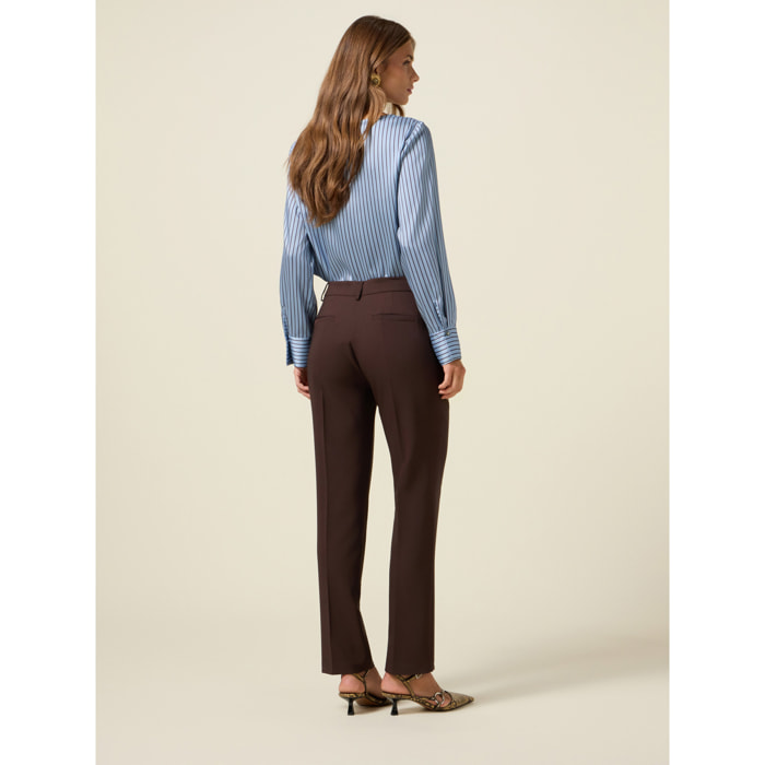 Oltre - Pantalones de tejido técnico - Marrón