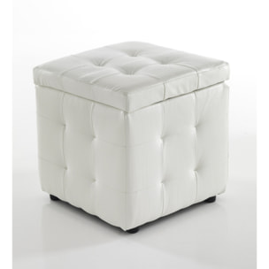 Oresteluchetta Pouf contenitore KILLEEN bianco