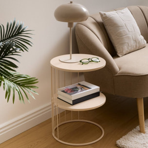 Table d'appoint Kobu taupe