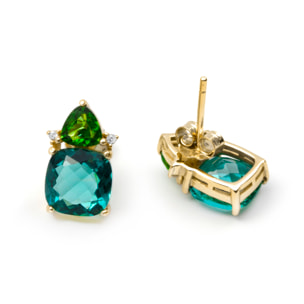Pendientes Ilkan acabado oro amarillo 18k