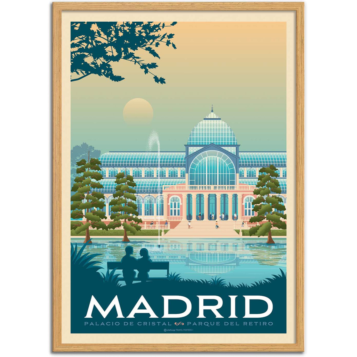 Affiche - Madrid - Olahoop Travel Posters