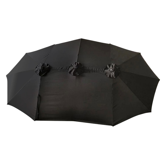 Parasol double LINAI - Noir