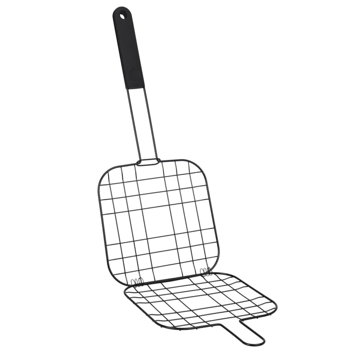Well home parrilla bbq en alambre de hierro antiadherente 38x20cm