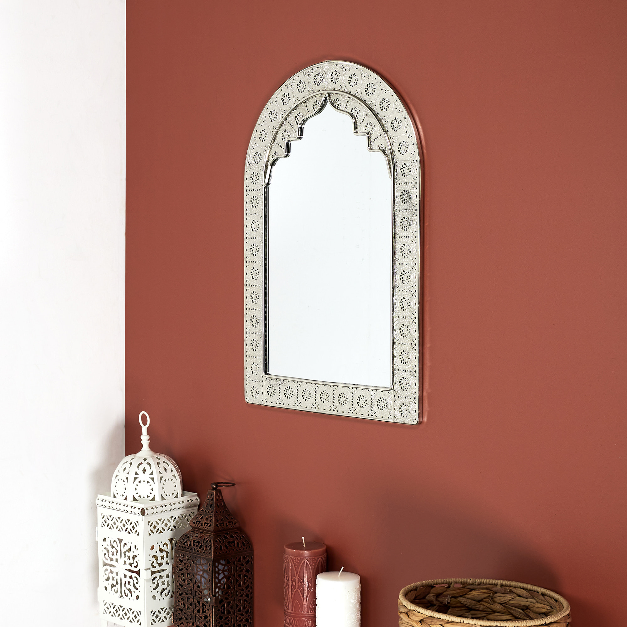 Miroir Oriental Metal