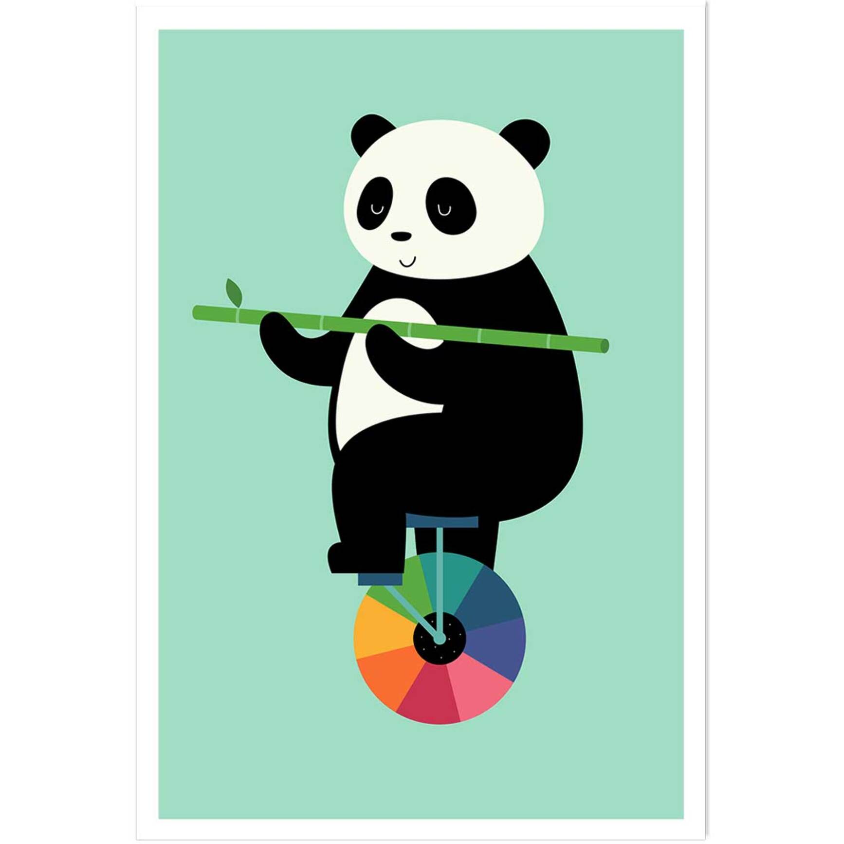 Affiche enfant cirque panda  Affiche seule
