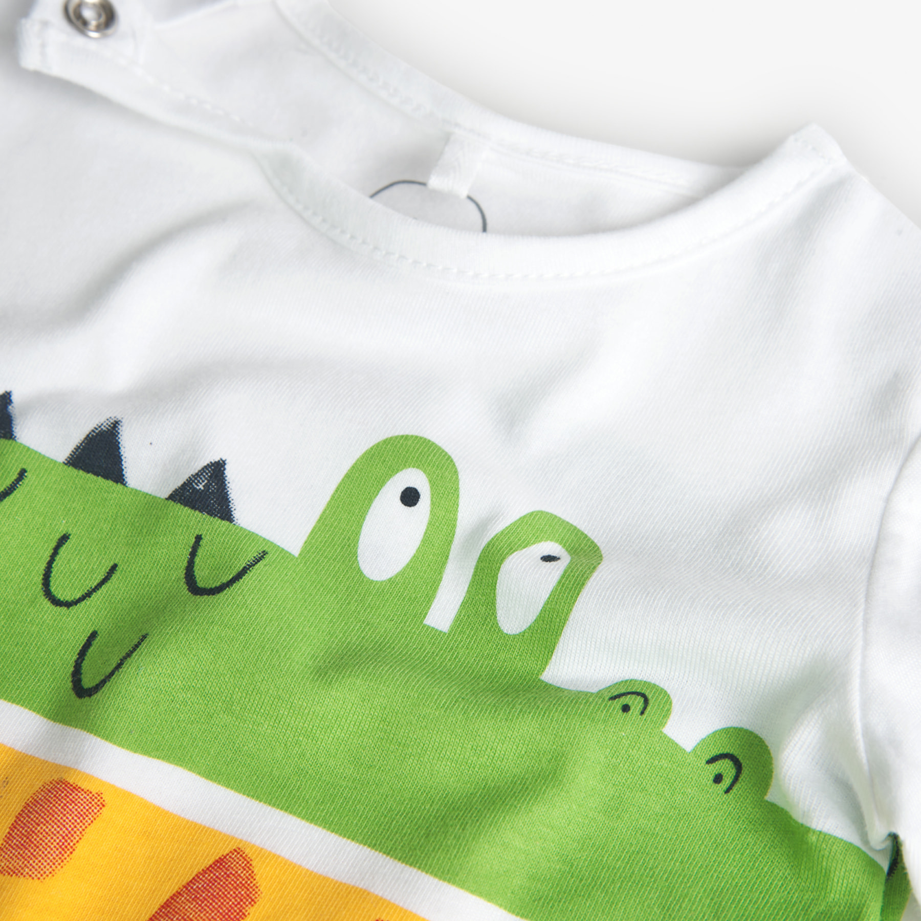 Pelele recién nacido niño, algodón estampado, blanco, 128258