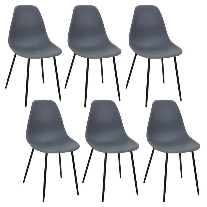 Chaise Gustav Gris - Lot De 6