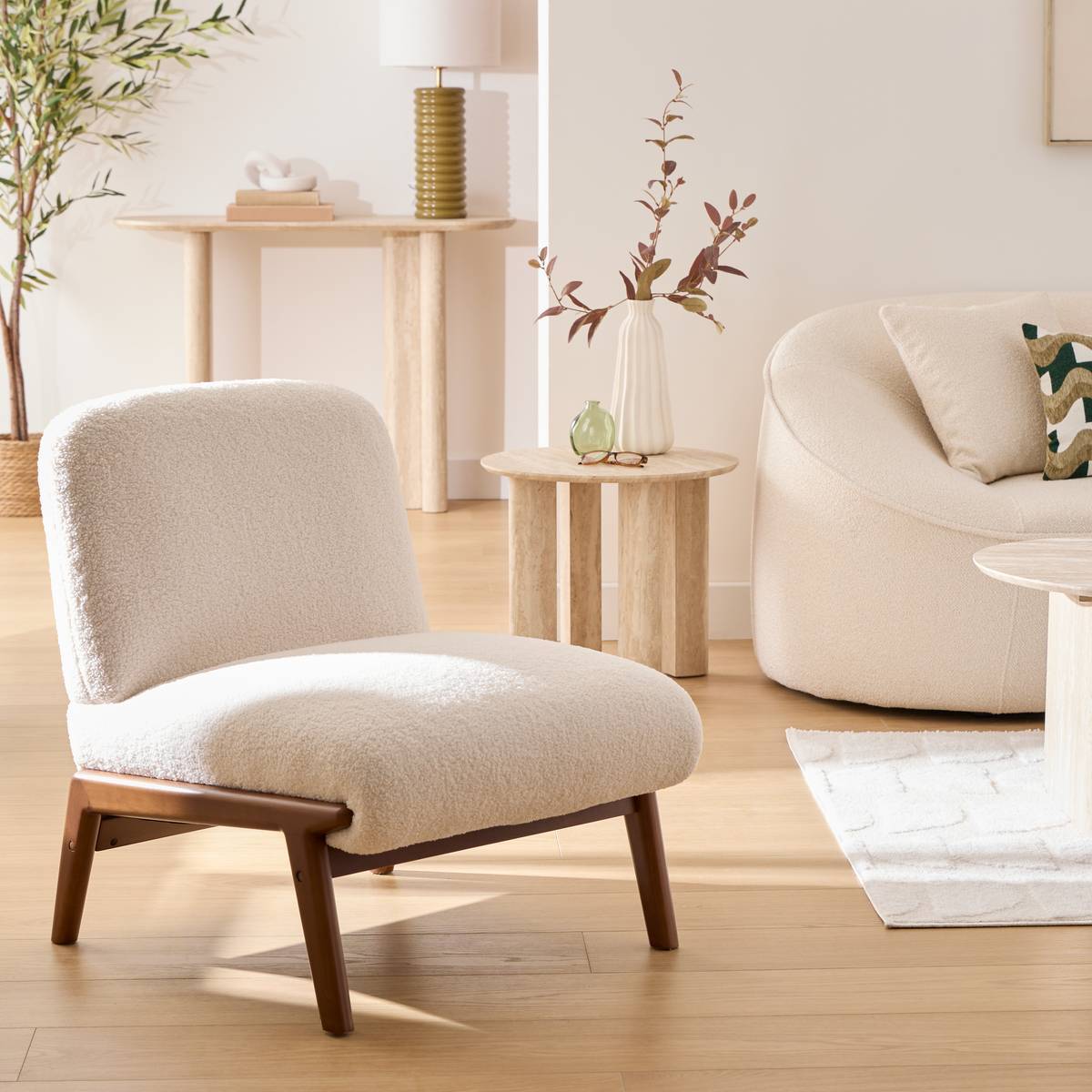 Fauteuil "Liora" blanc