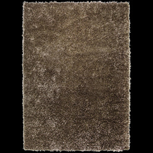 Tapis longs poils shaggy tissé motif uni PONE