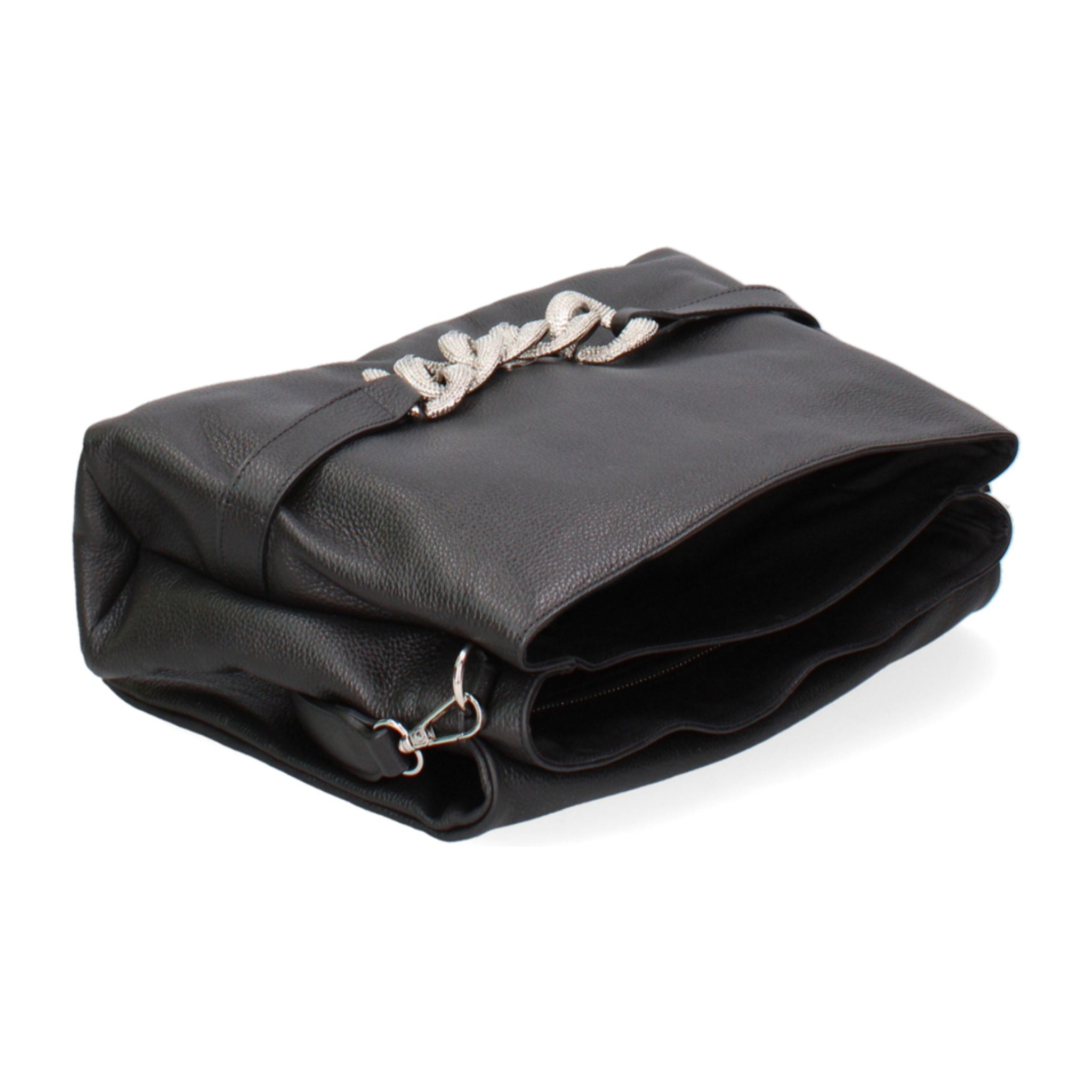 Borsa a spalla da donna In Vera pelle Made in Italy 31x22x11 cm