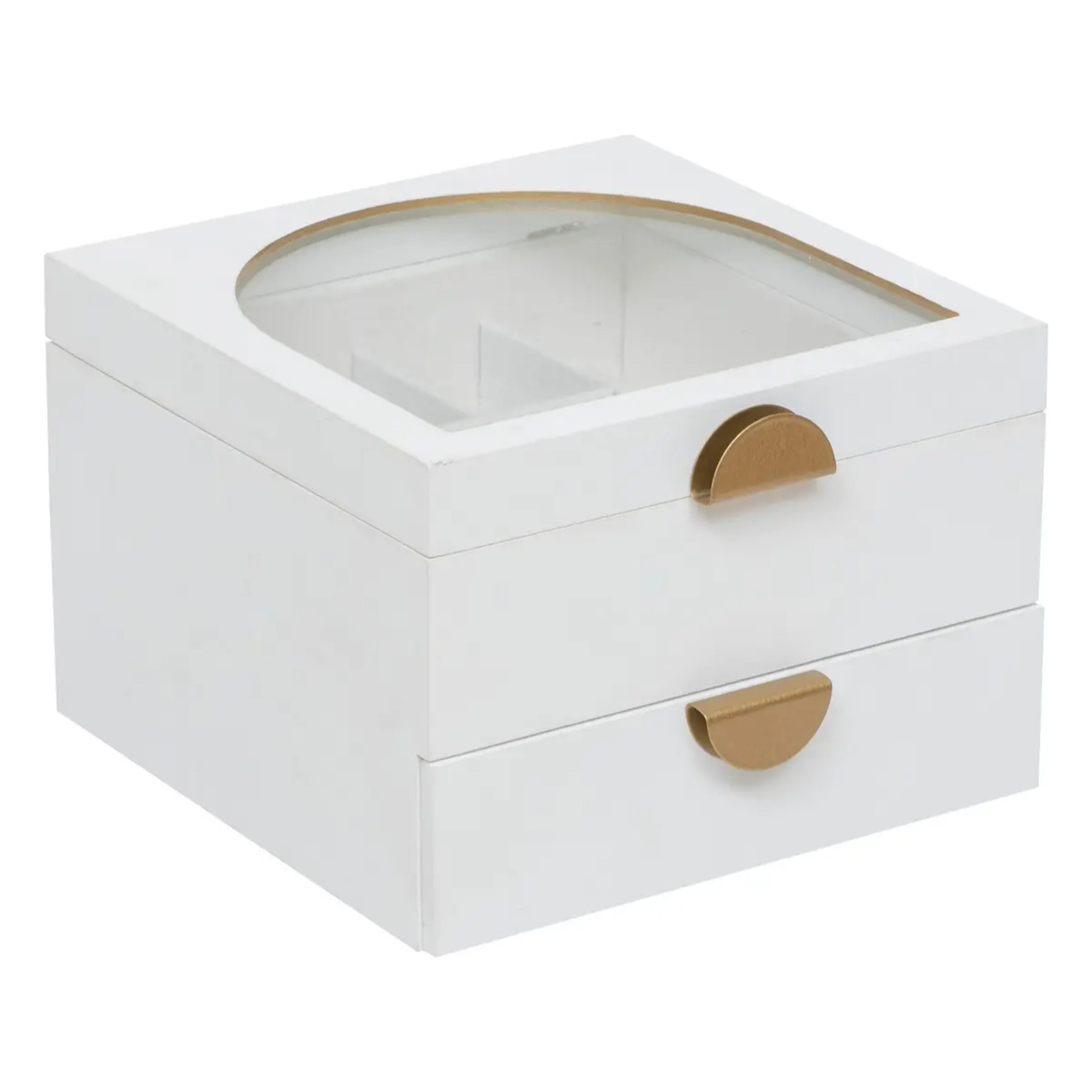 Boîte à bijou "Wild" bois blanc 20x20cm