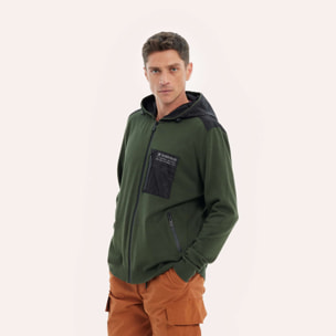 Cardigan MUNICH Bari lifestyle de viscosa-nylon khaki