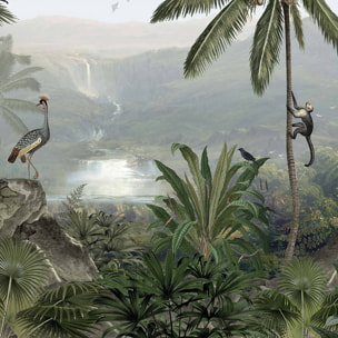 Papier peint le secret de la jungle Intissé