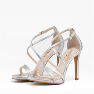 SANDALIAS PLATEADAS YURIKO-X