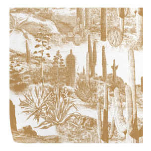 Carta da Parati Cactus nel Deserto Beige