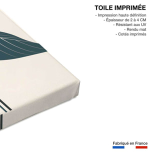 Tableau fleurs Monstera au soleil rouge Toile imprimée